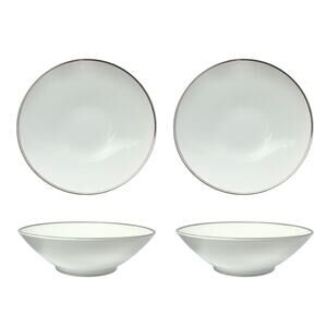 Noritake “Silverdale” Pair of Round Bone China Serving Bowl 8 3/4”